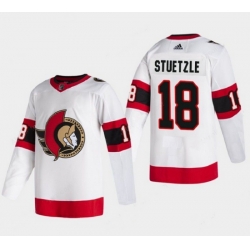 Men Ottawa Senators 18 Tim Stutzle White Stitched jersey