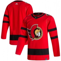 Men Ottawa Senators Blank Red 2020 21 Reverse Retro Adidas Jersey