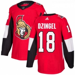 Youth Adidas Ottawa Senators 18 Ryan Dzingel Premier Red Home NHL Jersey 