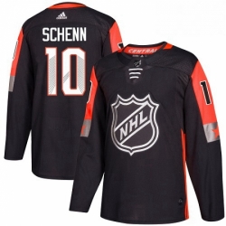 Mens Adidas St Louis Blues 10 Brayden Schenn Authentic Black 2018 All Star Central Division NHL Jersey 