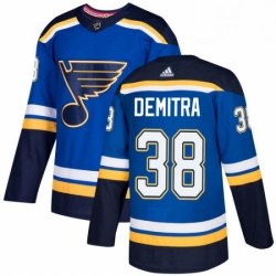 Mens Adidas St Louis Blues 38 Pavol Demitra Authentic Royal Blue Home NHL Jersey 