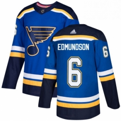 Mens Adidas St Louis Blues 6 Joel Edmundson Premier Royal Blue Home NHL Jersey 