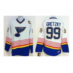 NHL Jerseys St. Louis Blues #99 Gretzky white[patch C]