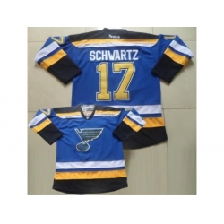 St. Louis Blues 17 Jaden Schwartz Light Blue Home Stitched NHL Jersey