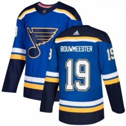 Youth Adidas St Louis Blues 19 Jay Bouwmeester Premier Royal Blue Home NHL Jersey 