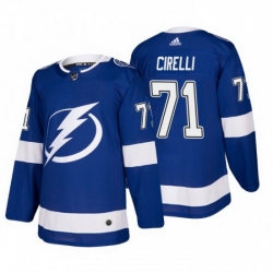 Men Tampa Bay Lightning 2371 Anthony Cirelli Blue Stitched jersey
