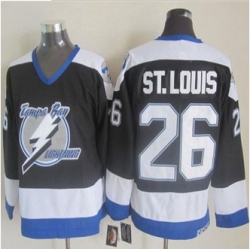 Tampa Bay Lightning #26 Martin St. Louis Black CCM Throwback Stitched NHL Jersey