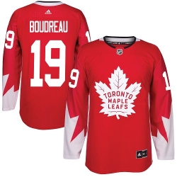 Maple Leafs #19 Bruce Boudreau Red Alternate Stitched NHL Jersey