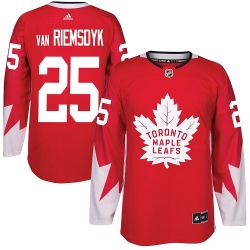 Maple Leafs #25 James Van Riemsdyk Red Alternate Stitched NHL Jersey