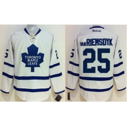 Maple Leafs #25 James Van Riemsdyk White Stitched NHL Jersey