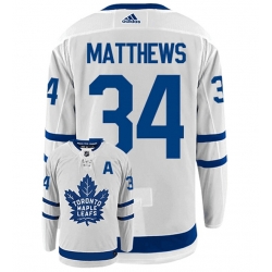 Men Toronto Maple Leafs 34 Auston Matthews White Stitched Jersey