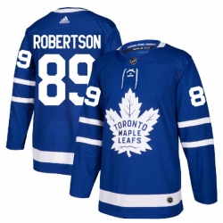 Men Toronto Maple Leafs 89 Nicholas Robertson Royal Blue Adidas Stitched NHL Jersey