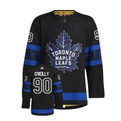 Men Toronto Maple Leafs 90 Ryan O'Reilly Black Premier Breakaway Reversible Stitched Jersey