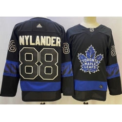 Men Toronto Maple Leafs Black 88 William Nylander Alternate Premier Breakaway Reversible Stitched jersey