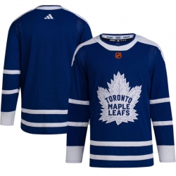 Men Toronto Maple Leafs Black Blank Blue 2022 23 Reverse Retro Stitched Jersey