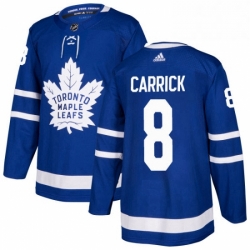 Mens Adidas Toronto Maple Leafs 8 Connor Carrick Authentic Royal Blue Home NHL Jersey 