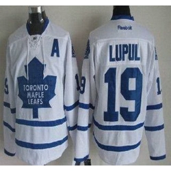 Toronto Maple Leafs 19 Joffrey Lupul White NHL Jerseys A Patch