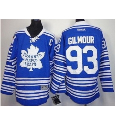 Kids Toronto Maple Leafs 93 Doug Gilmour Blue NHL Jerseys