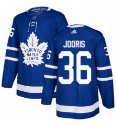 Youth Adidas Toronto Maple Leafs 36 Josh Jooris Authentic Royal Blue Home NHL Jersey 