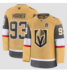 Men Vegas Golden Knights  93 Mitch Marner Gold 2026 Stanley Cup Final Patch Home Stitched Hockey Jersey