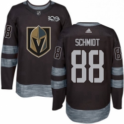 Mens Adidas Vegas Golden Knights 88 Nate Schmidt Authentic Black 1917 2017 100th Anniversary NHL Jersey 