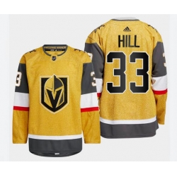 Vegas Golden Knights Adin Hill #33 Gold 2022-23 Home Stitched Jersey