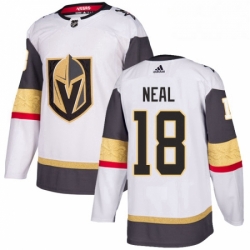Womens Adidas Vegas Golden Knights 18 James Neal Authentic White Away NHL Jersey 
