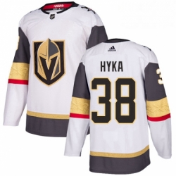 Womens Adidas Vegas Golden Knights 38 Tomas Hyka Authentic White Away NHL Jersey 