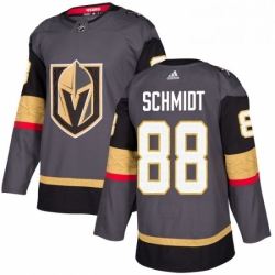 Youth Adidas Vegas Golden Knights 88 Nate Schmidt Authentic Gray Home NHL Jersey 