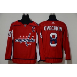 Capitals 8 Alexander Ovechkin Red Adidas Fashion Jersey