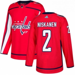 Mens Adidas Washington Capitals 2 Matt Niskanen Premier Red Home NHL Jersey 