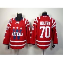 NHL Washington Capitals #70 Braden Holtby Red Stitched Jerseys(2015 Winter Classic)