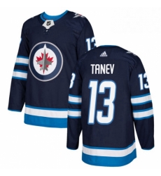 Youth Adidas Winnipeg Jets 13 Brandon Tanev Authentic Navy Blue Home NHL Jersey 