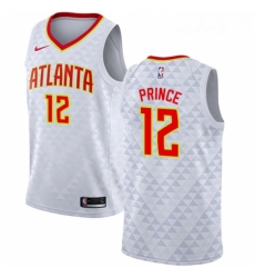 Womens Nike Atlanta Hawks 12 Taurean Prince Authentic White NBA Jersey Association Edition 