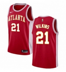 Womens Nike Atlanta Hawks 21 Dominique Wilkins Swingman Red NBA Jersey Statement Edition