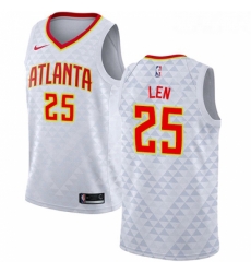 Youth Nike Atlanta Hawks 25 Alex Len Swingman White NBA Jersey Association Edition 