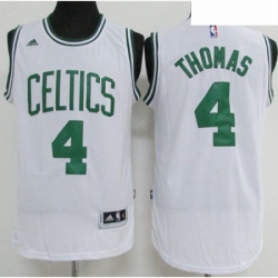 Boston Celtics 4 Isaiah Thomas White Stitched NBA Jersey 