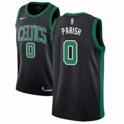 Mens Adidas Boston Celtics 0 Robert Parish Swingman Black NBA Jersey Statement Edition 