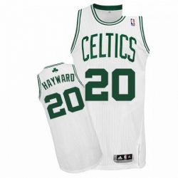 Mens Adidas Boston Celtics 20 Gordon Hayward Authentic White Home NBA Jersey 