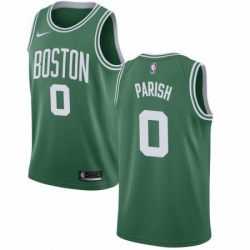 Mens Nike Boston Celtics 0 Robert Parish Swingman GreenWhite No Road NBA Jersey Icon Edition 