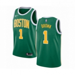 Mens Nike Boston Celtics 1 Walter Brown Green Swingman Jersey Earned Edition