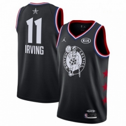 Mens Nike Boston Celtics 11 Kyrie Irving Black Basketball Jordan Swingman 2019 All Star Game Jersey 