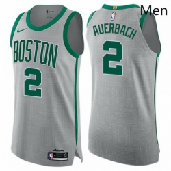 Mens Nike Boston Celtics 2 Red Auerbach Authentic Gray NBA Jersey City Edition