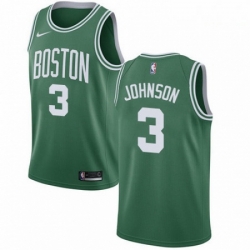 Mens Nike Boston Celtics 3 Dennis Johnson Swingman GreenWhite No Road NBA Jersey Icon Edition