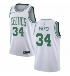 Womens Nike Boston Celtics 34 Paul Pierce Authentic White NBA Jersey Association Edition 