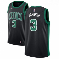 Youth Adidas Boston Celtics 3 Dennis Johnson Swingman Black NBA Jersey Statement Edition