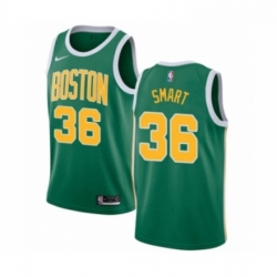 Youth Nike Boston Celtics 36 Marcus Smart Green Swingman Jersey Earned Edition