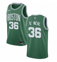 Youth Nike Boston Celtics 36 Shaquille ONeal Swingman GreenWhite No Road NBA Jersey Icon Edition 