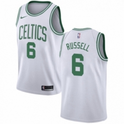 Youth Nike Boston Celtics 6 Bill Russell Authentic White NBA Jersey Association Edition