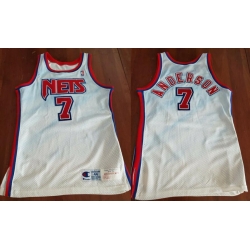 1994-95 Kenny Anderson New Jersey Nets Team Issued Champion Jersey